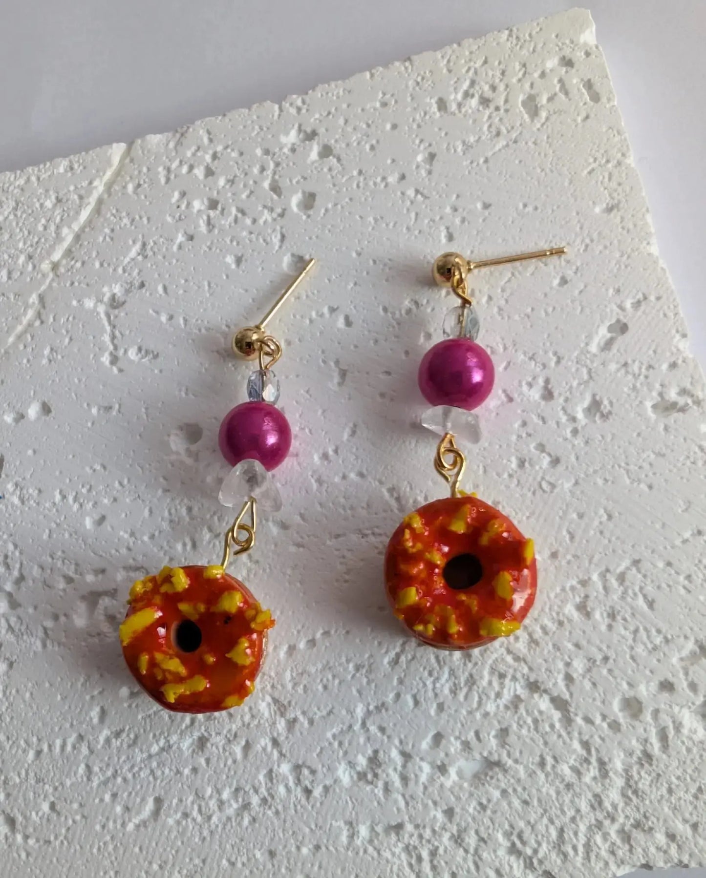 Polymer Clay Cronuts-Ohrringe Clayjex