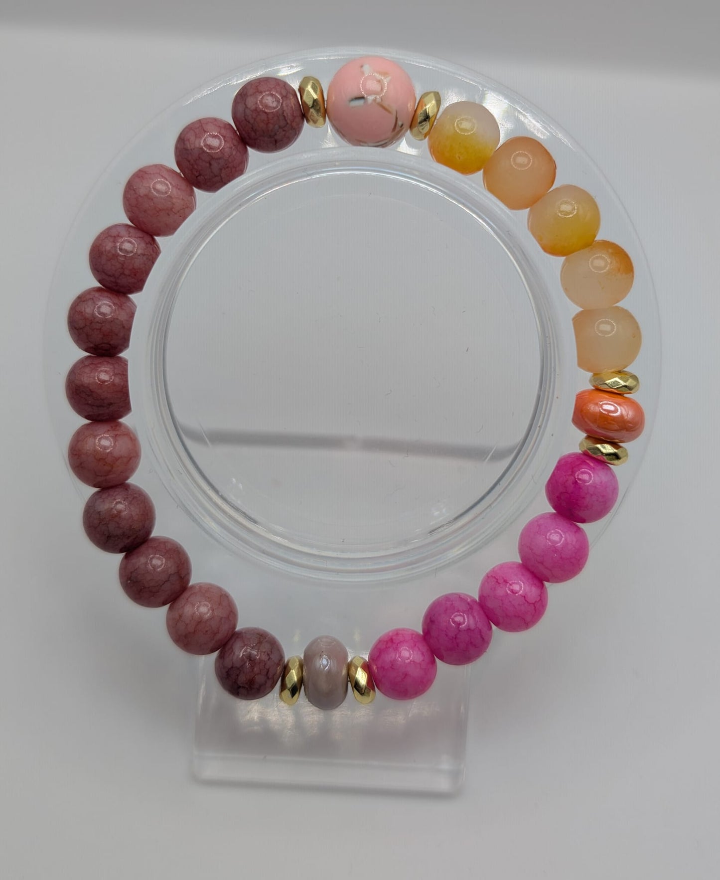 Handgemachtes Armband-Perlenarmband bunt