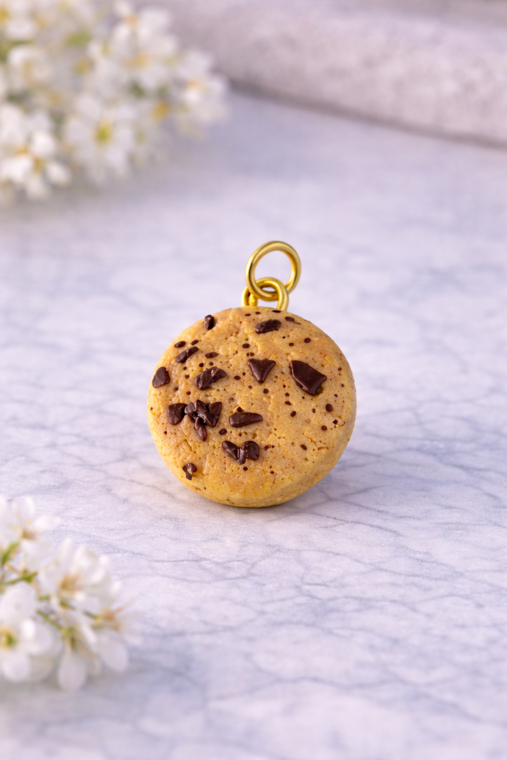 Chocolate Chip Cookie Ohrringe – Süße Food Ohrstecker & Ohrhänger aus Polymer Clay