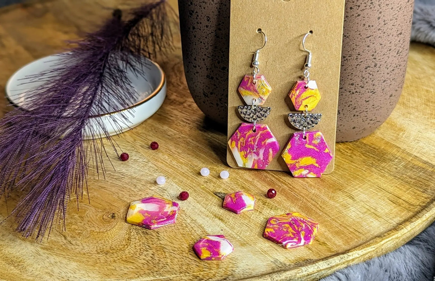 Ohrringe aus Polymer Clay