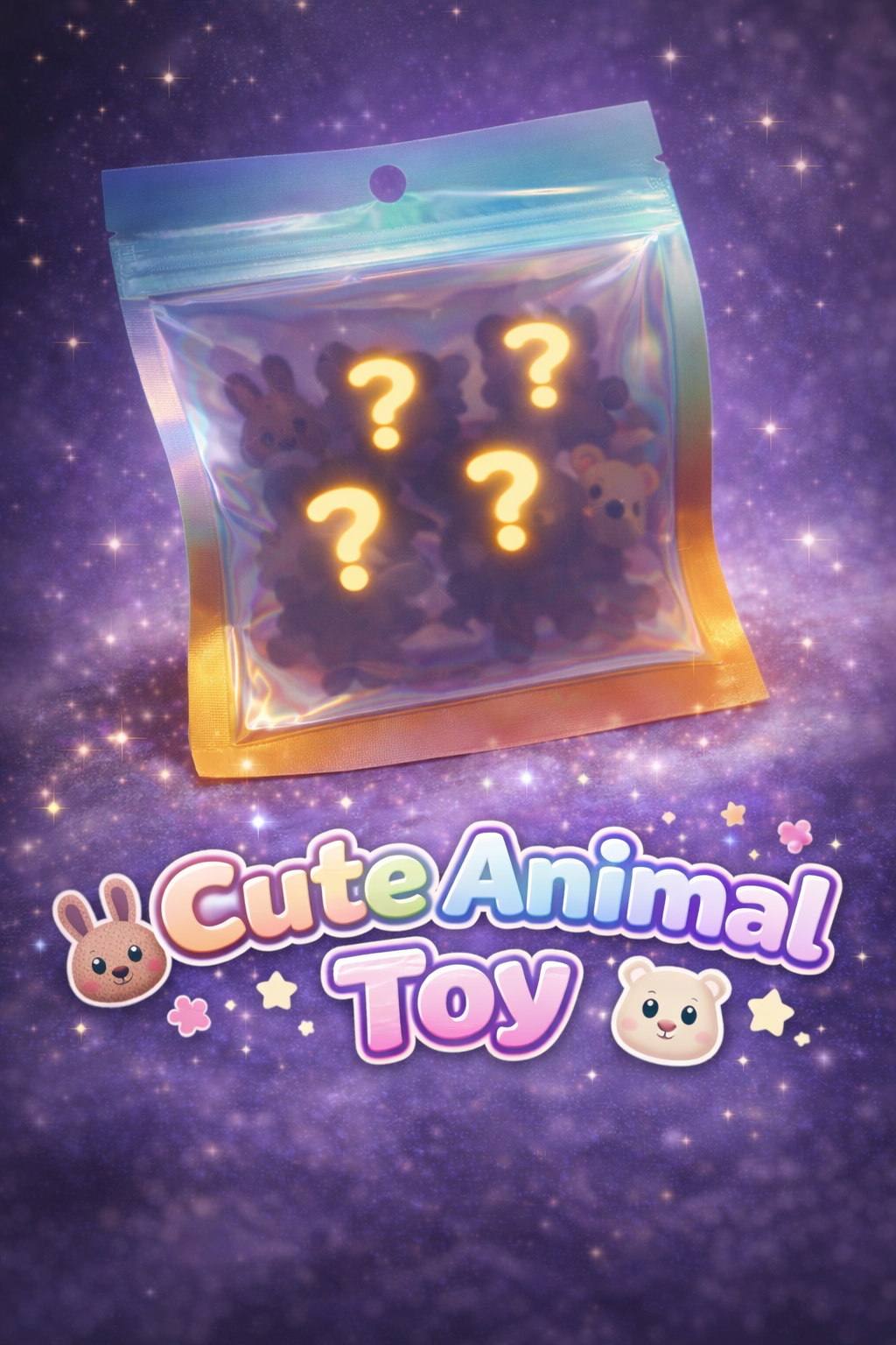 Mystery Charm Box Cute Animal Toy mit verdeckten Tiermotiven in verspieltem Design