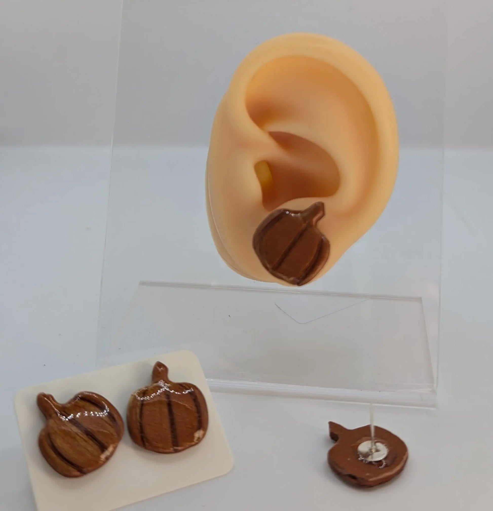 Kürbis Ohrringe  aus Polymer Clay / Statement Ohrringe 