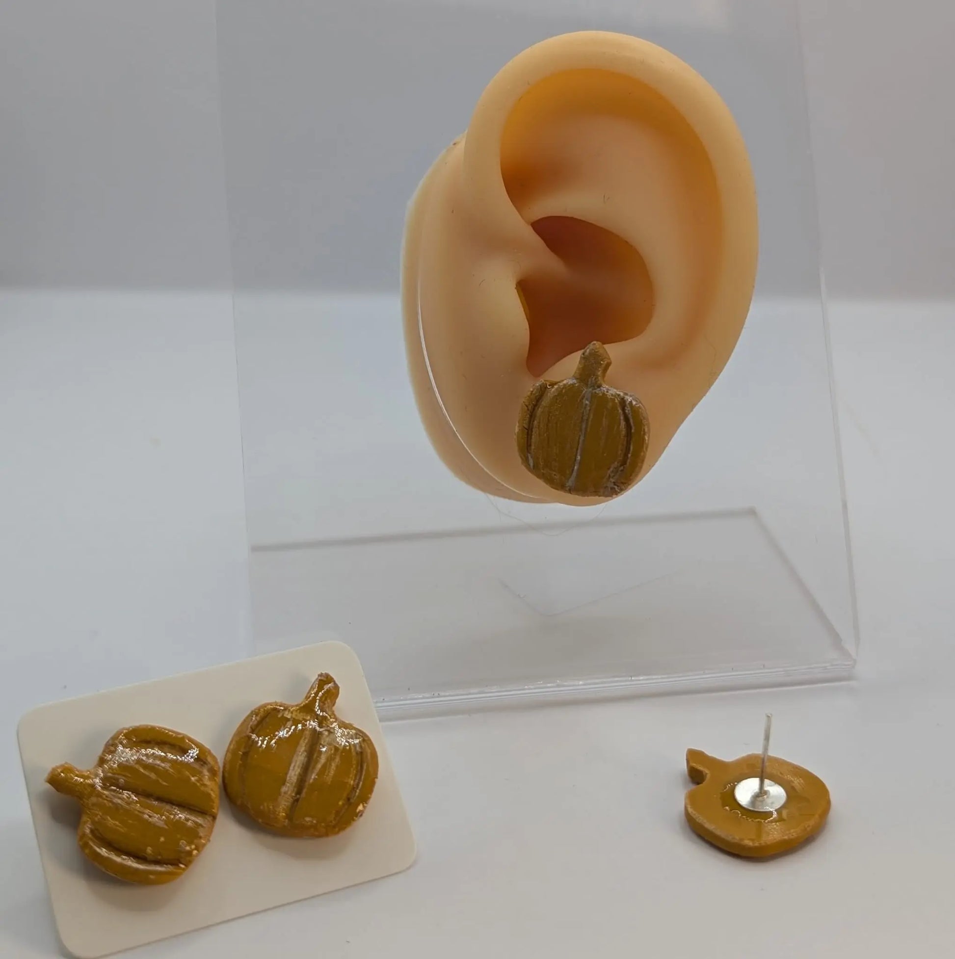 Kürbis Ohrringe  aus Polymer Clay / Statement Ohrringe 