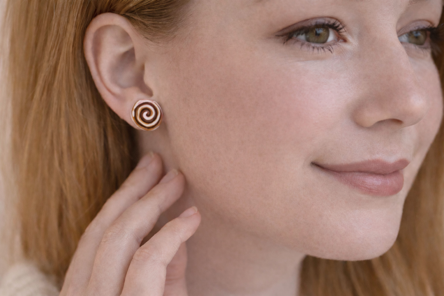 „Zimtschnecken Ohrstecker