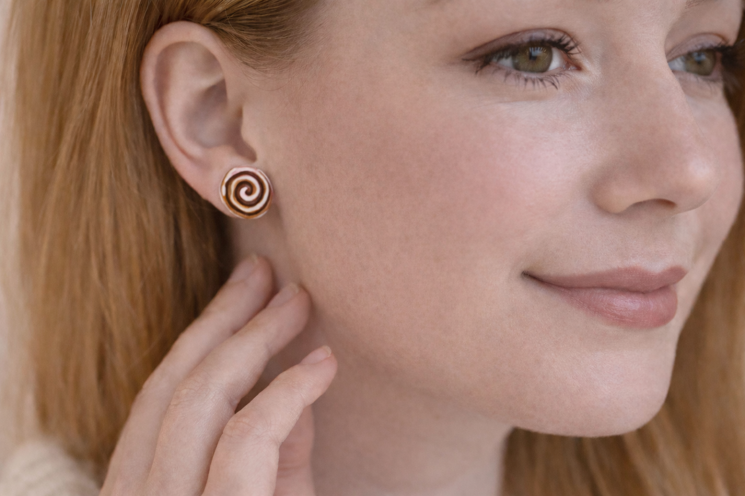 „Zimtschnecken Ohrstecker