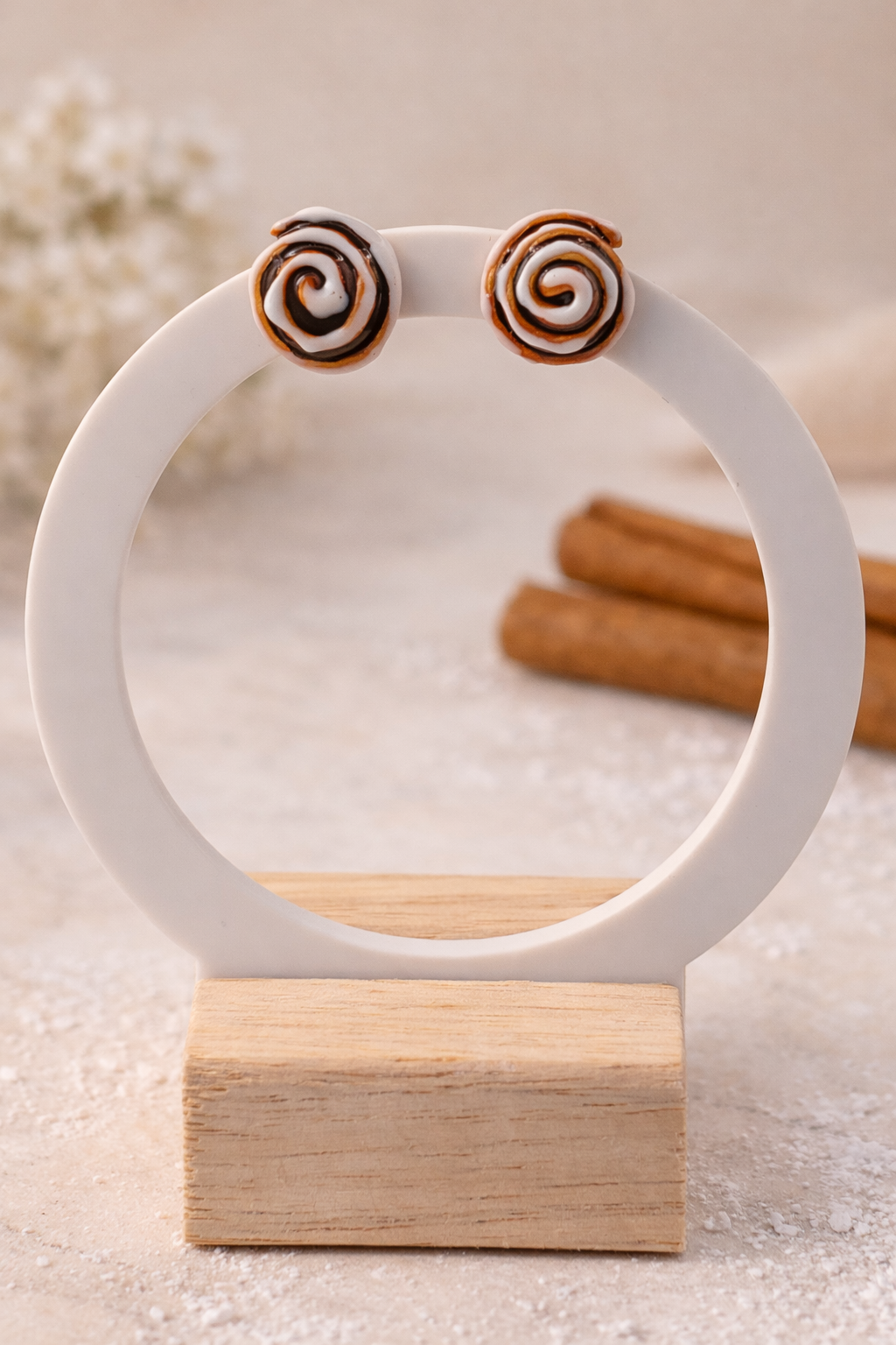 „Zimtschnecken Ohrstecker